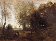 Corot Camille Le Pressoir de Domfront oil painting